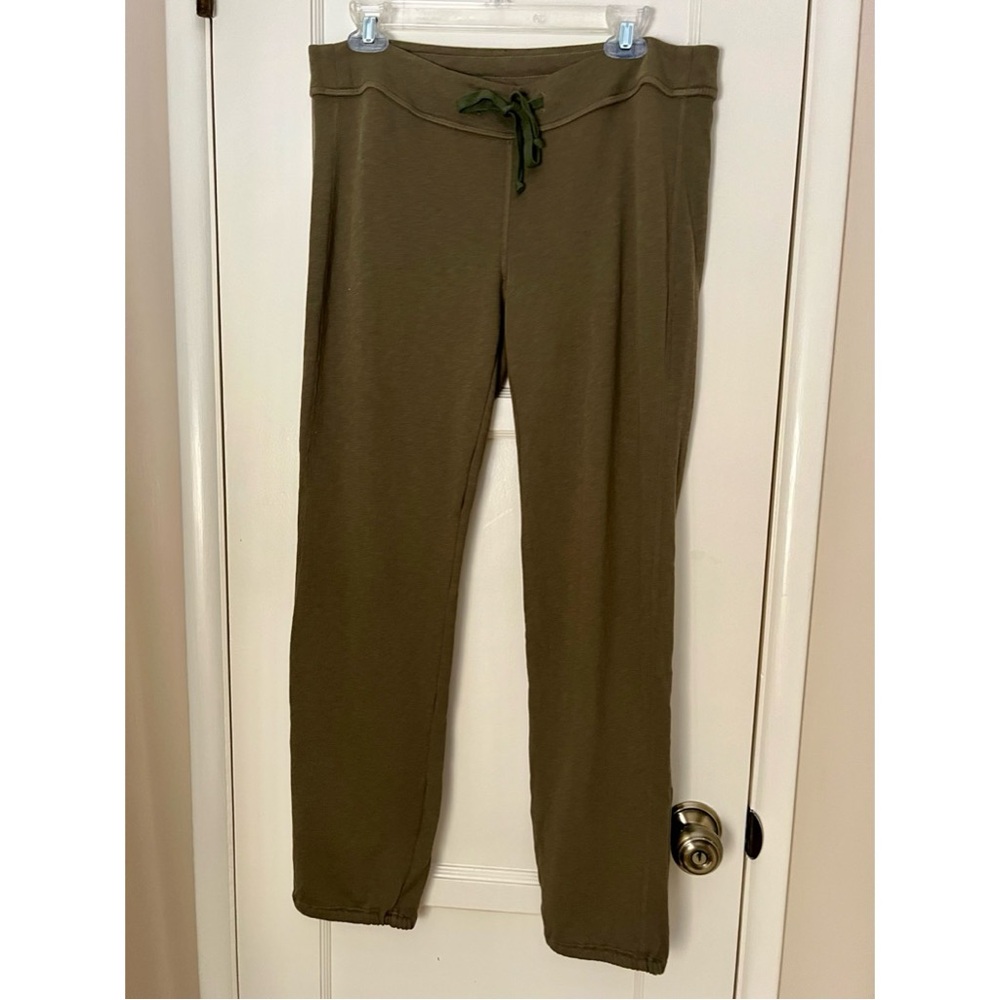 James Perse Olive Green Drawstring Pants